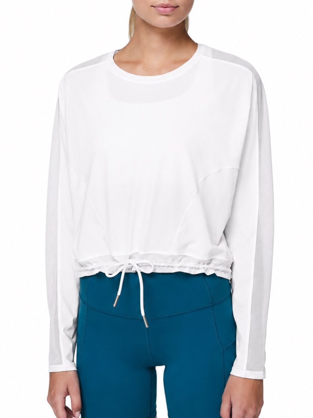 Lululemon Reach for the Run Long Sleeve Top (White)